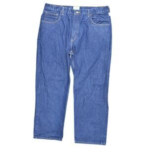 Tyndale FR Men's Blue Cotton Jeans 38x30 Straight Work Arc Rated Made in USA
